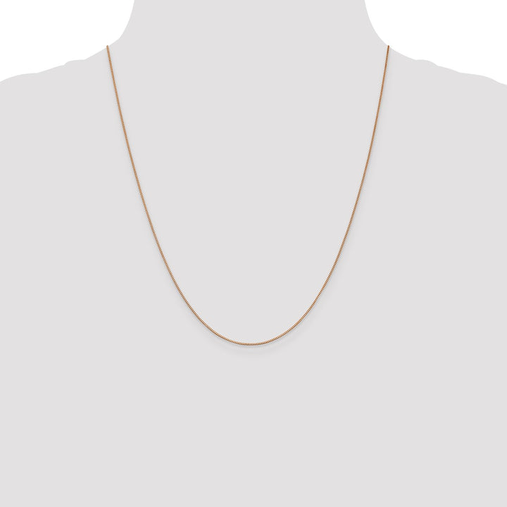Gold 0.7mm Box Chain, 22"