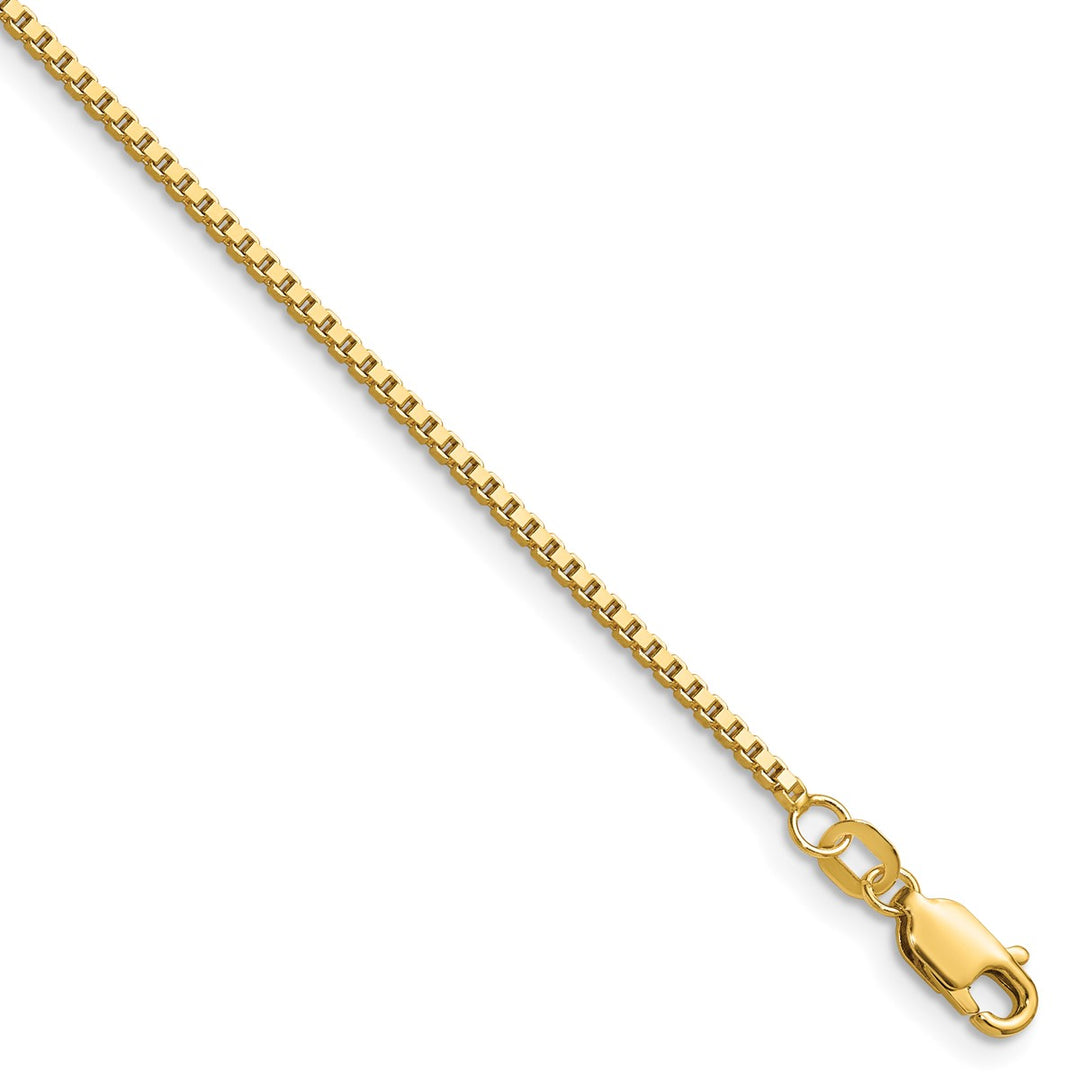 Gold 1.3mm Box Chain, 30"