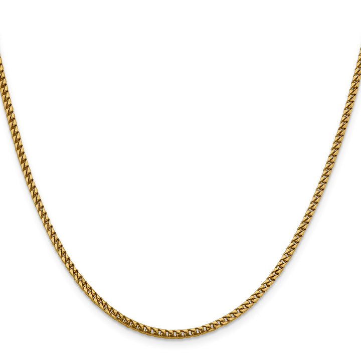 Gold 2.4mm Franco Chain, 24"