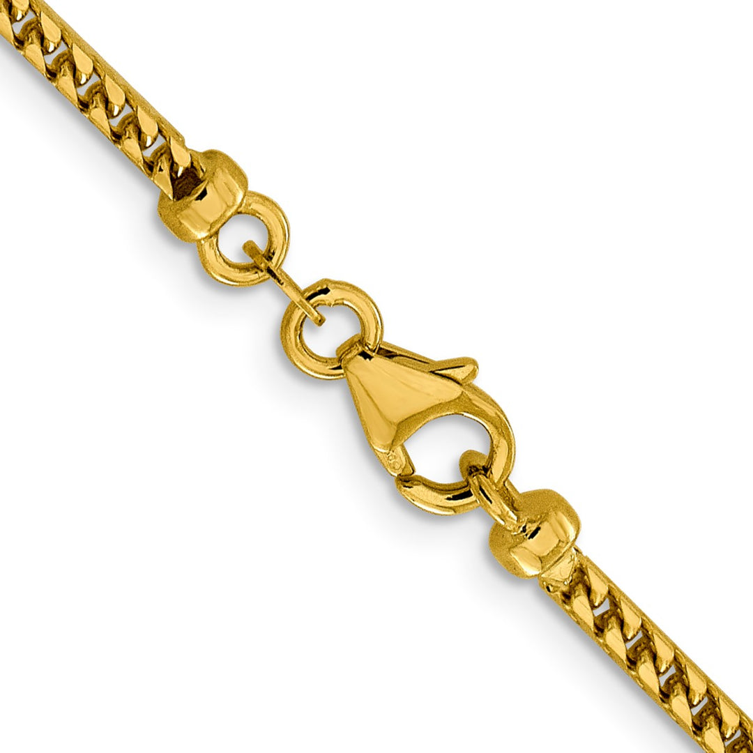 Gold 2.4mm Franco Chain, 24