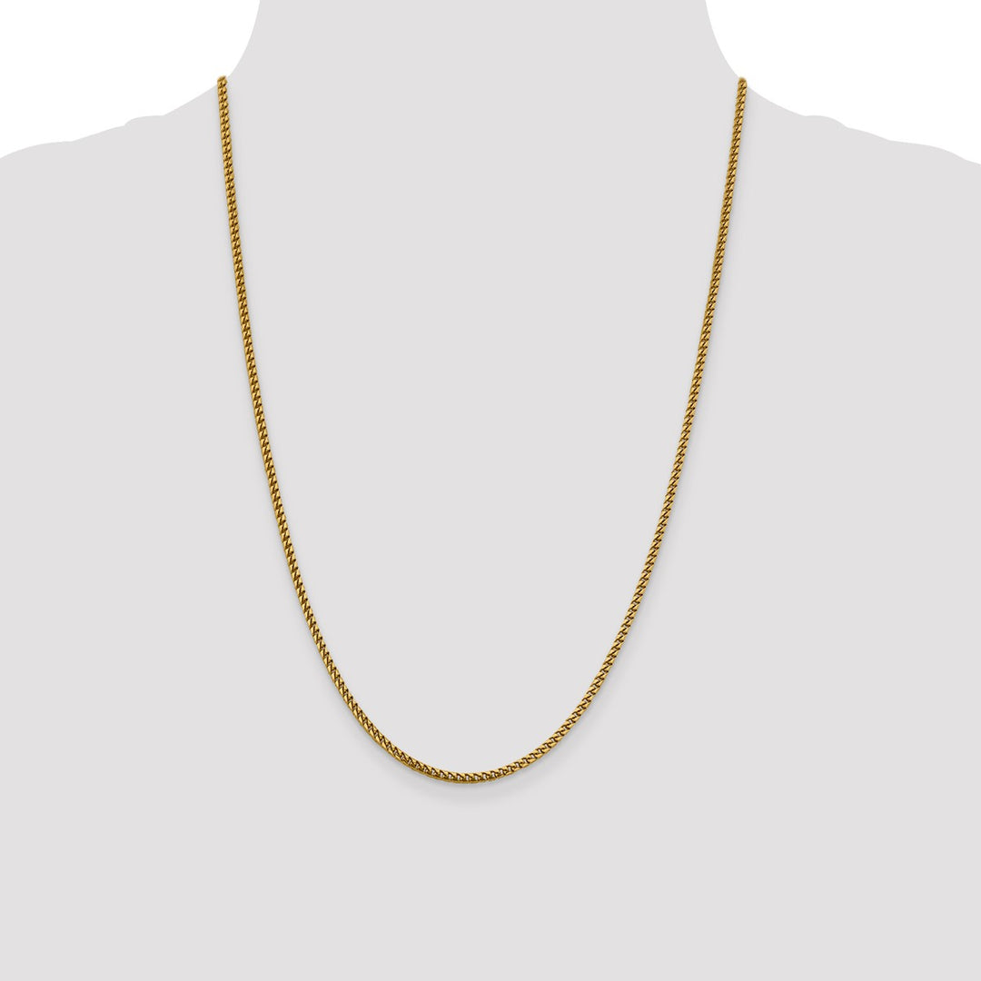 Gold 2.4mm Franco Chain, 24