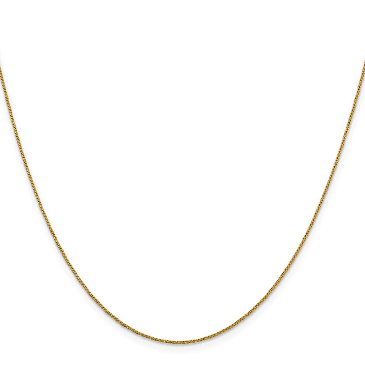Gold 0.9mm Box Chain, 16"