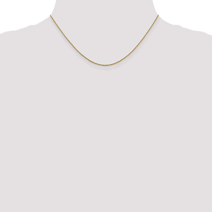 Gold 0.9mm Box Chain, 16"