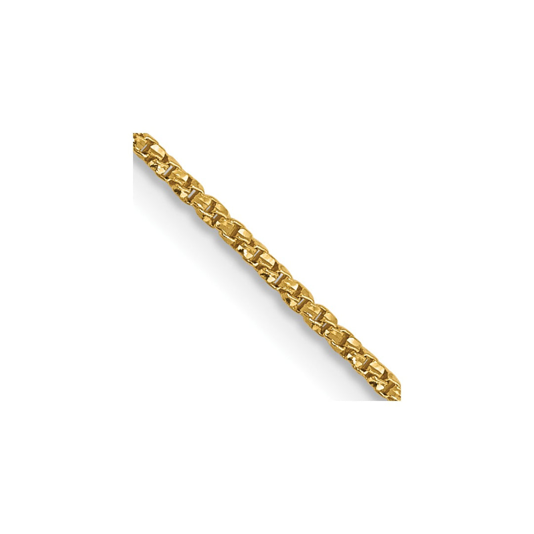 Gold 0.9mm Box Chain, 16
