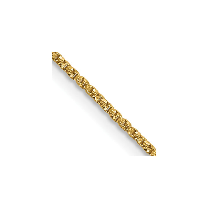 Gold 0.9mm Box Chain, 16"