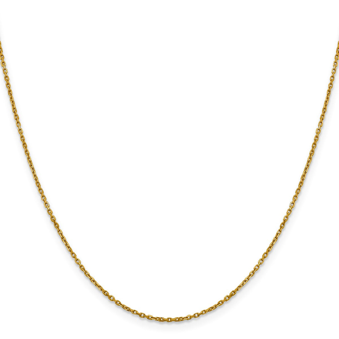 Gold 1.25mm Rolo Chain, 22