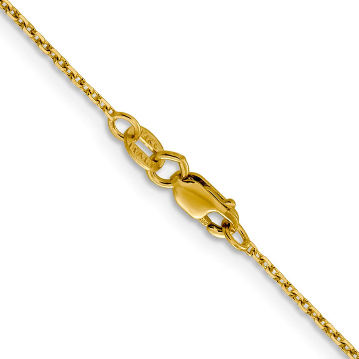 Gold 1.25mm Rolo Chain, 22"