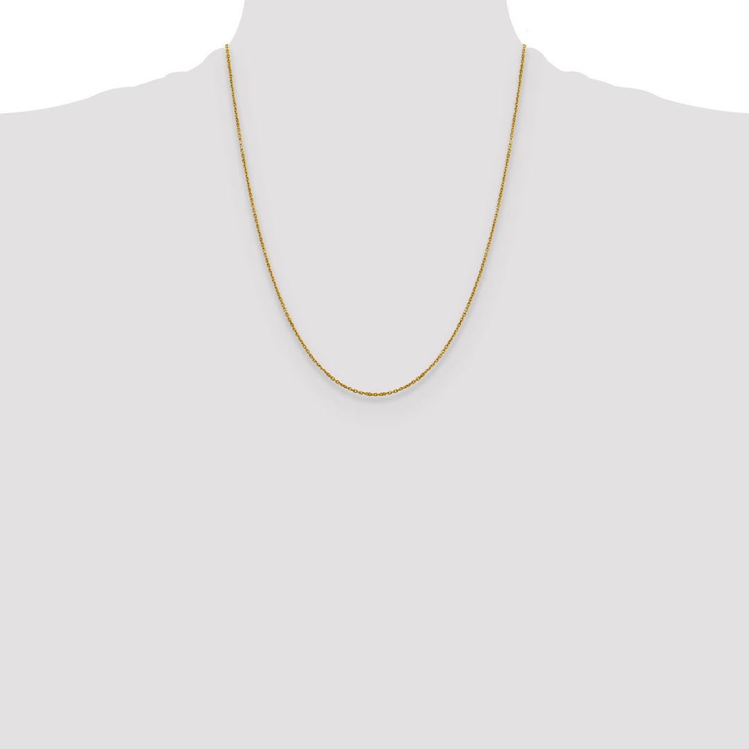 Gold 1.25mm Rolo Chain, 22