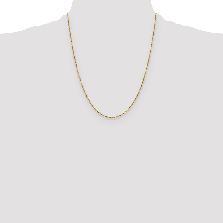 Gold 1.25mm Rolo Chain, 22"