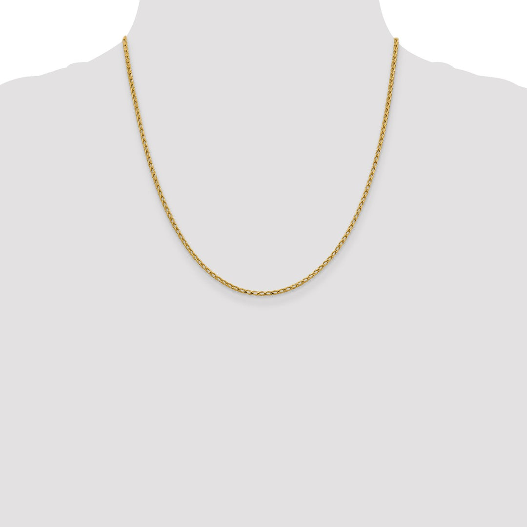Gold 2.1mm Franco Chain, 20