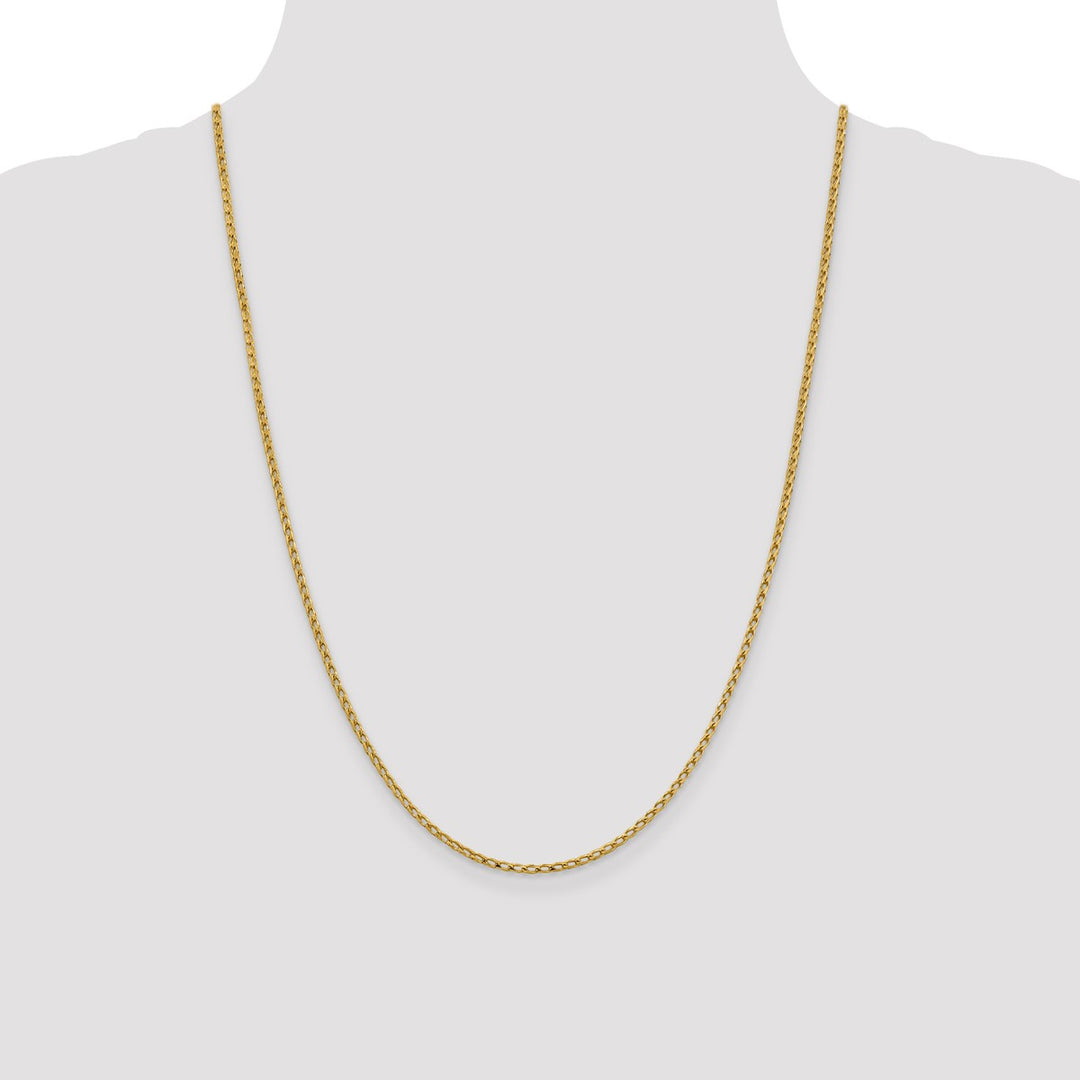 Gold 2.1mm Franco Chain, 24