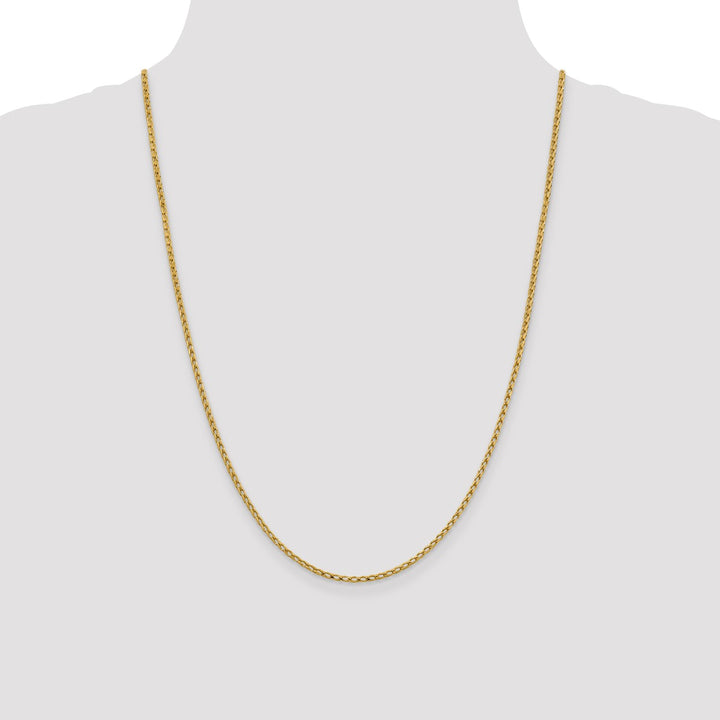 Gold 2.1mm Franco Chain, 24"