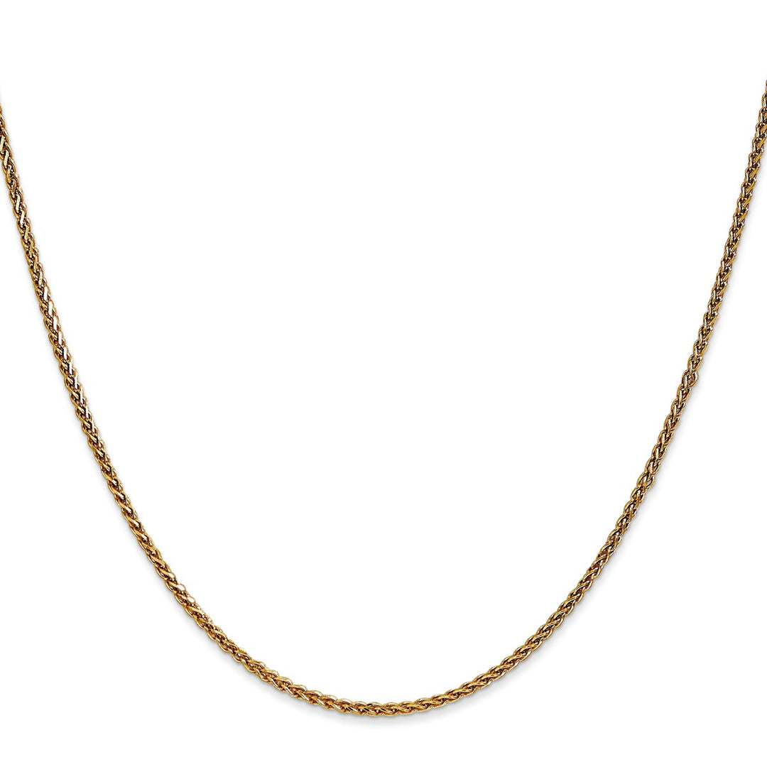 Gold 1.4mm Spiga (Wheat) Chain, 20