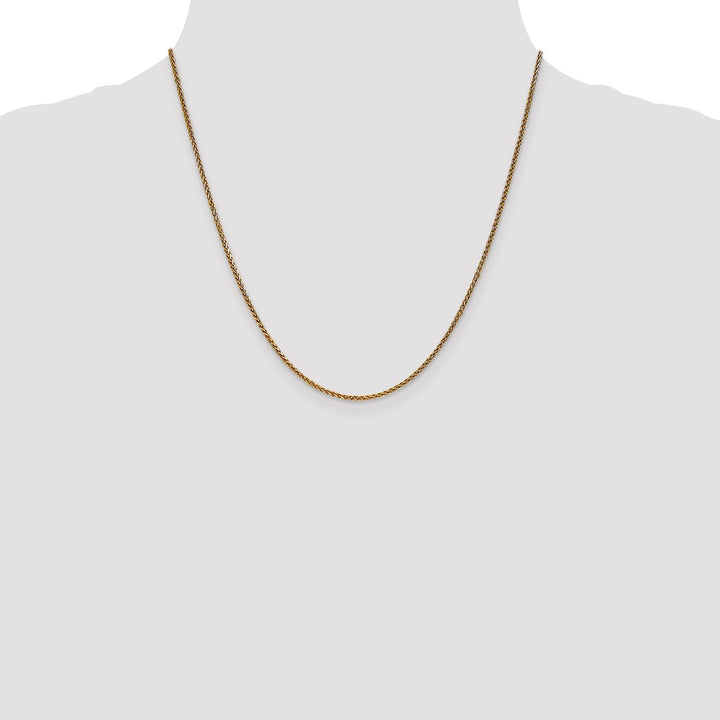 Gold 1.4mm Spiga (Wheat) Chain, 20"
