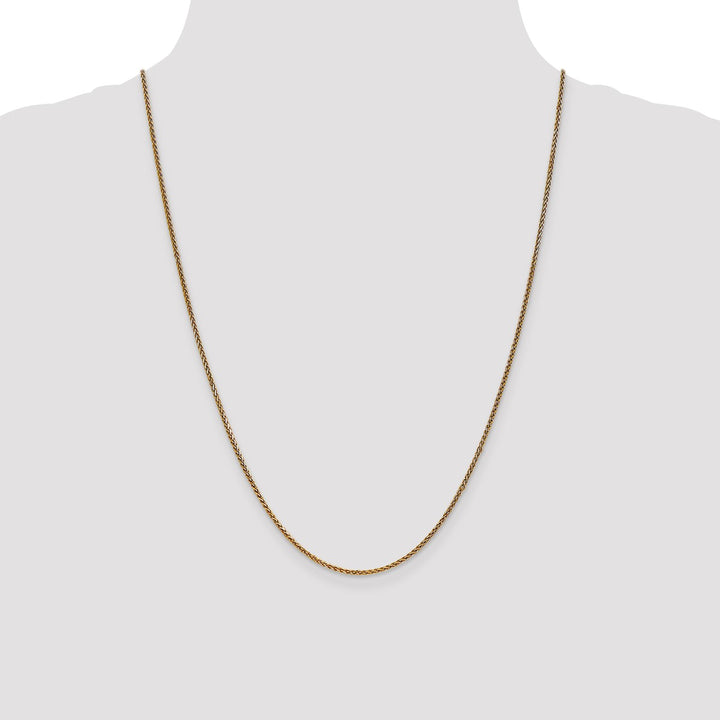 Gold 1.4mm Spiga (Wheat) Chain, 24"
