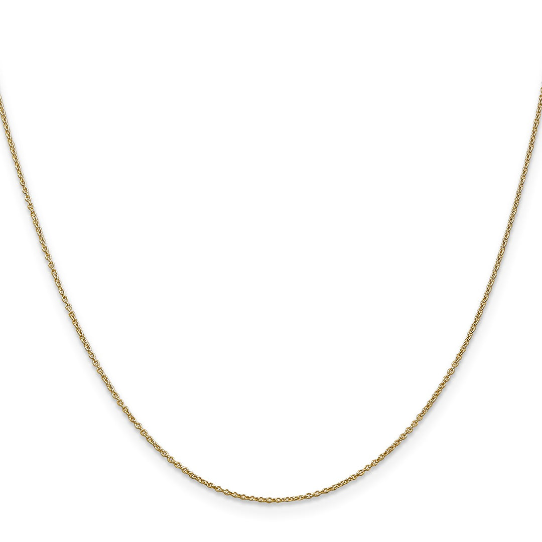 Gold 0.9mm Cable Chain, 22