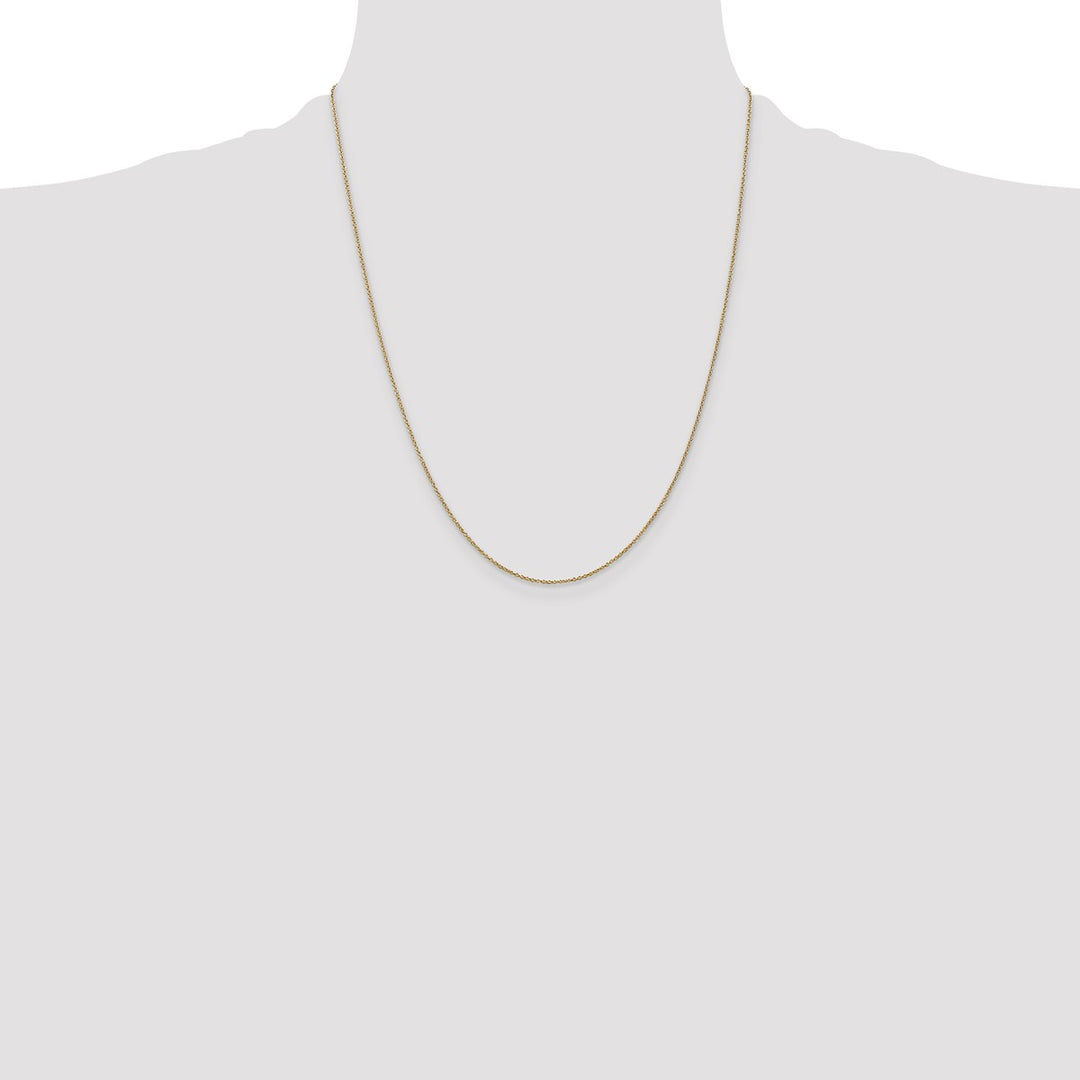 Gold 0.9mm Cable Chain, 22