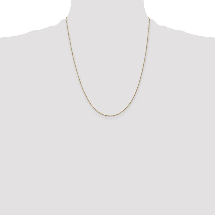 Gold 0.9mm Cable Chain, 22"