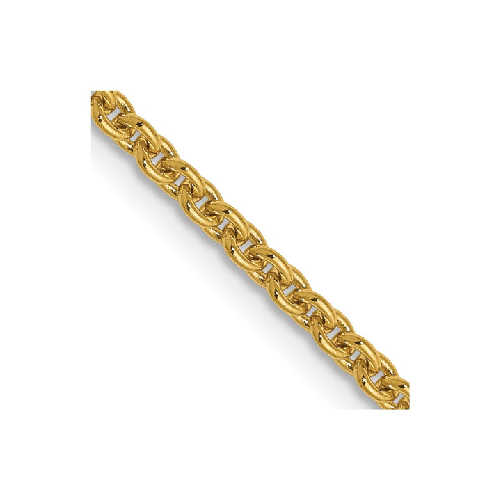 Gold 1.95mm Cable Chain, 16"