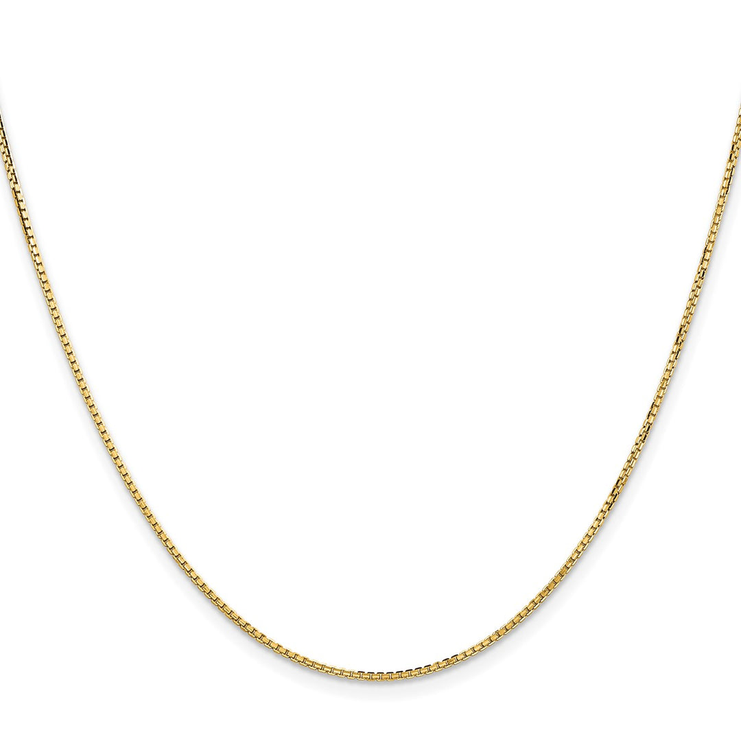 Gold 1.3mm Box Chain, 18