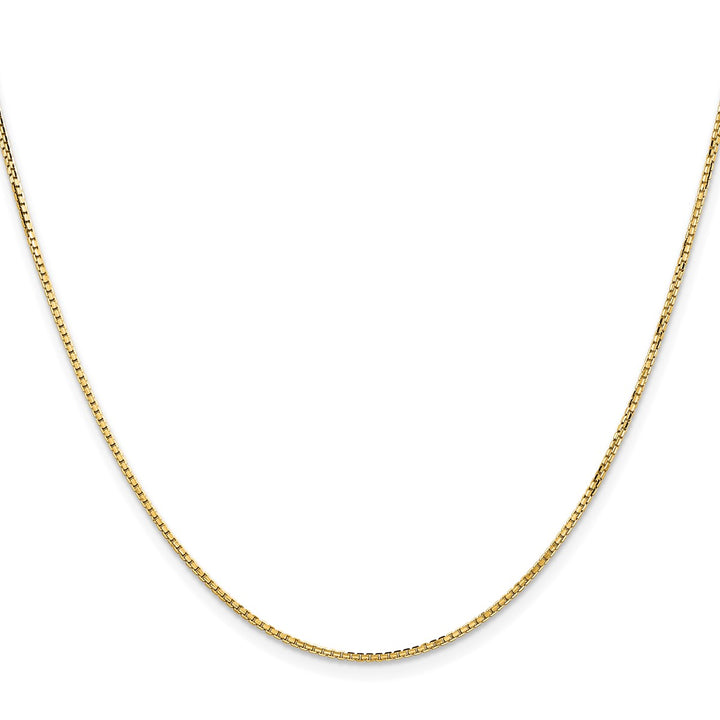 Gold 1.3mm Box Chain, 18"