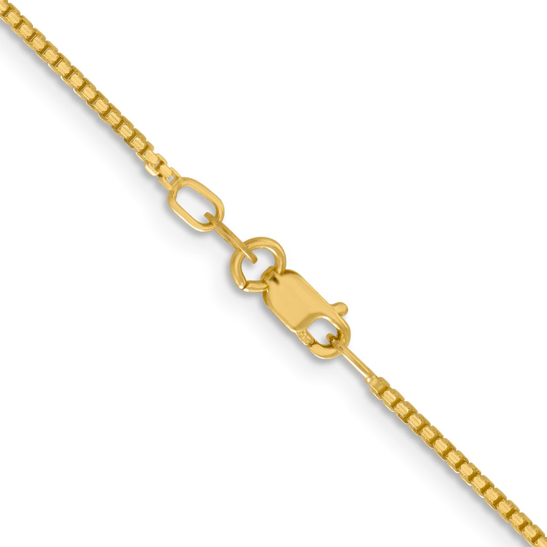 Gold 1.3mm Box Chain, 16