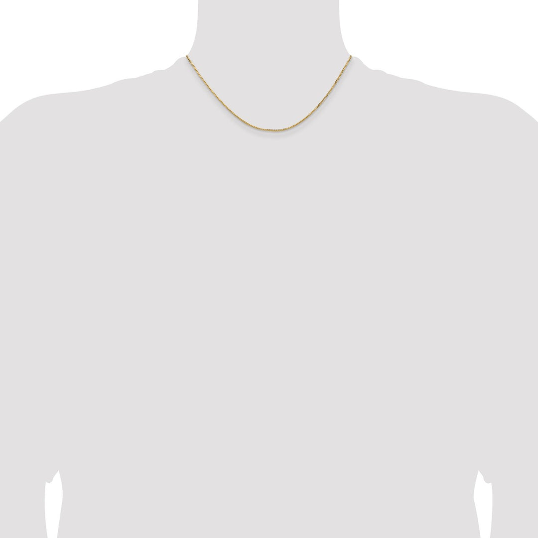 Gold 1.3mm Box Chain, 16