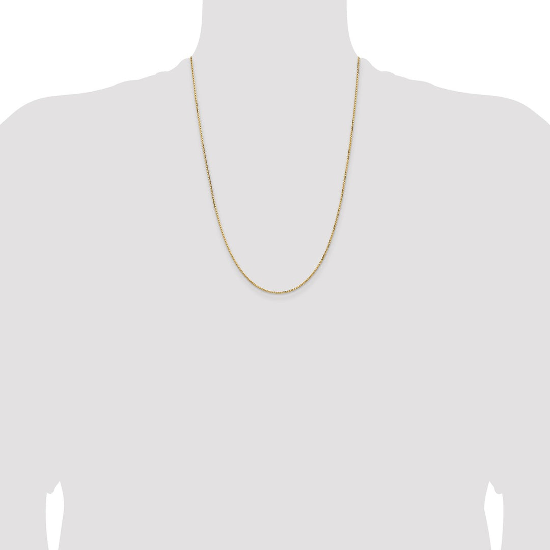 Gold 1.3mm Box Chain, 24