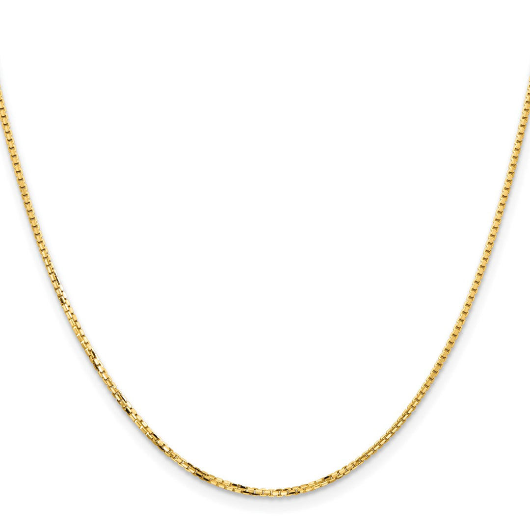 Gold 1.45mm Box Chain, 18