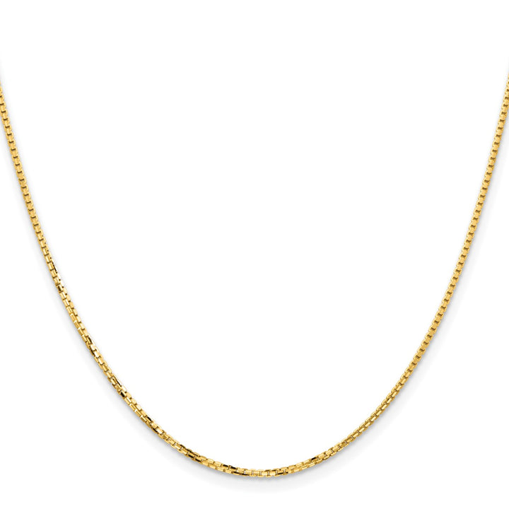 Gold 1.45mm Box Chain, 18"