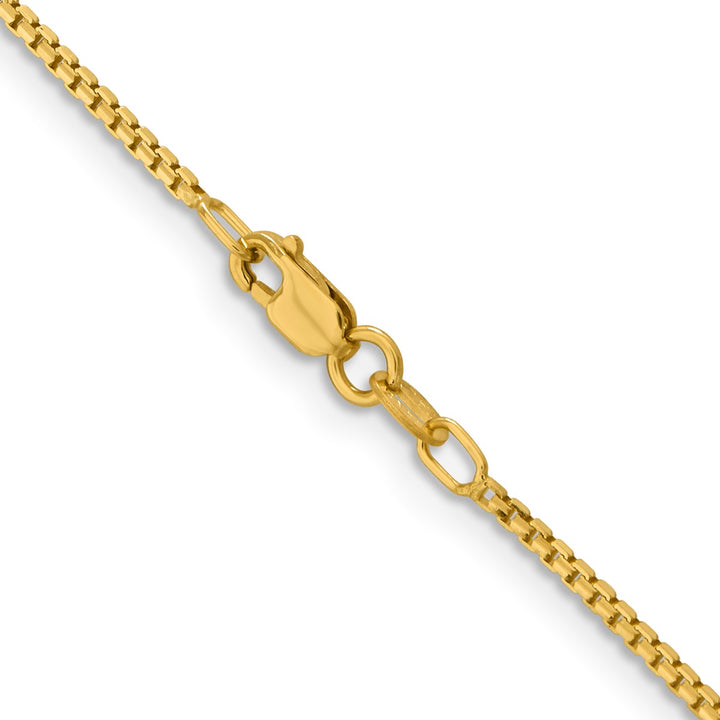 Gold 1.45mm Box Chain, 18"