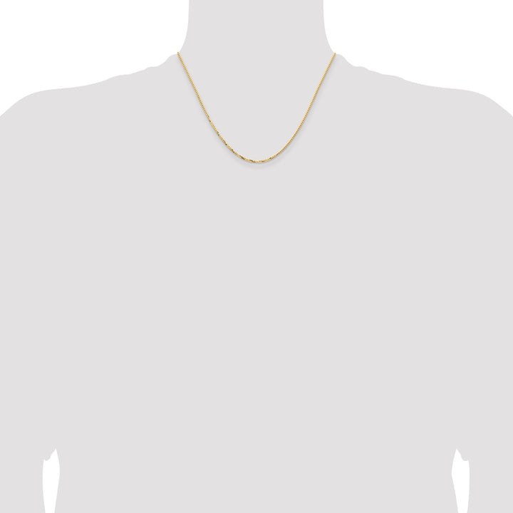 Gold 1.45mm Box Chain, 18"