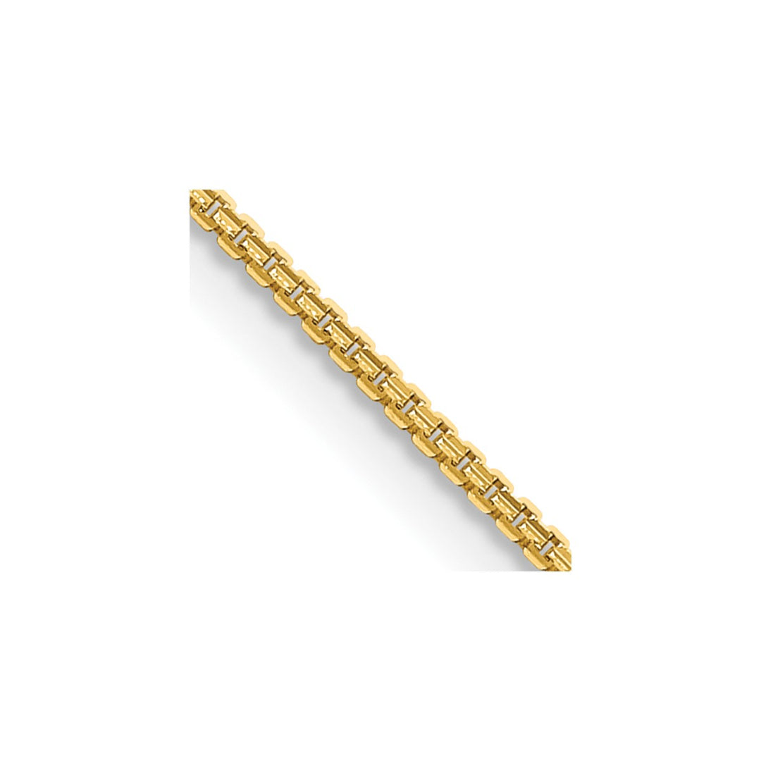 Gold 1.45mm Box Chain, 18