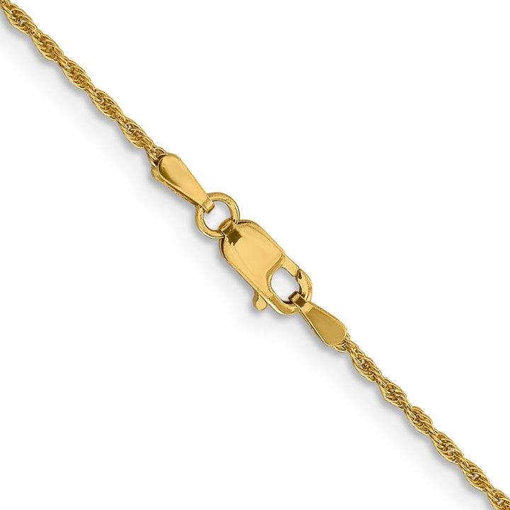 Gold 1.3mm Rope Chain, 16"