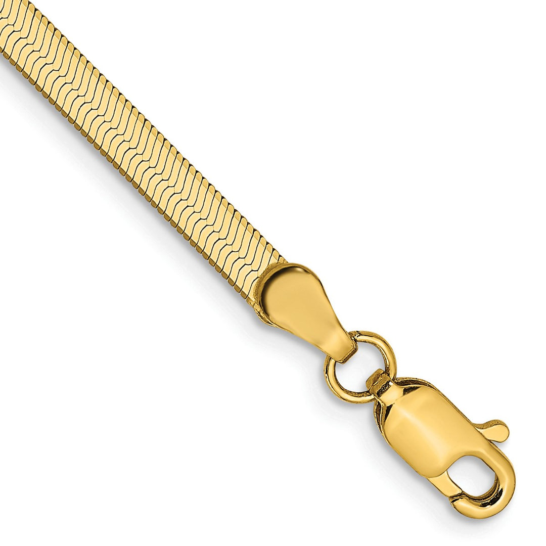 Gold 3mm Herringbone Chain, 7"