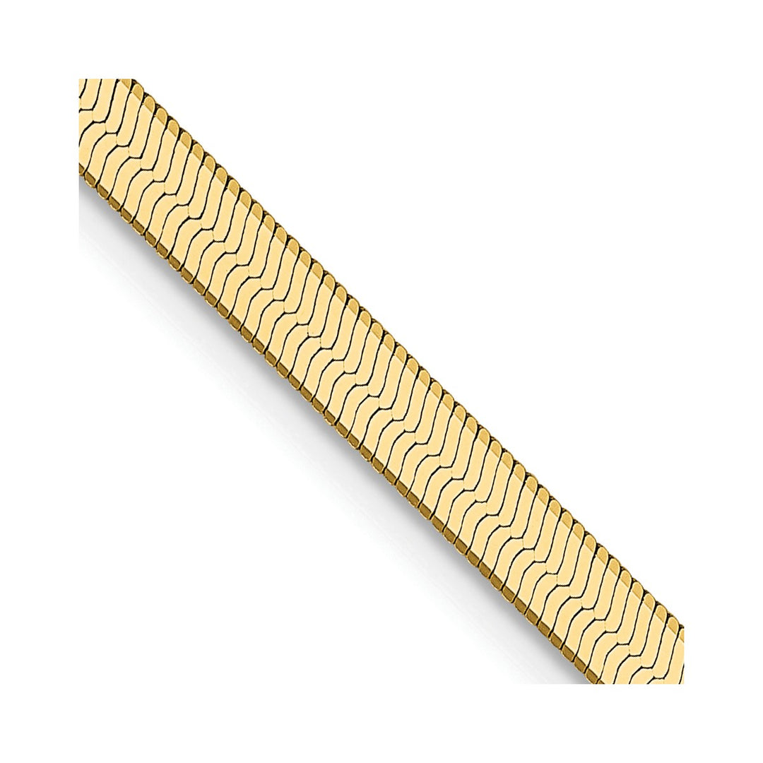 Gold 3mm Herringbone Chain, 20"