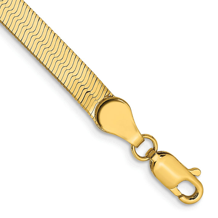 Gold 4mm Herringbone Chain, 8"