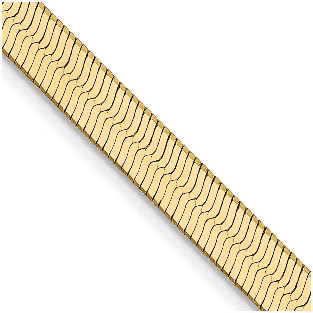 Gold 4mm Herringbone Chain, 18"