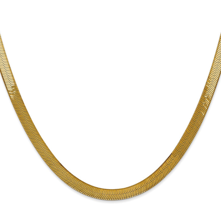 Gold 5mm Herringbone Chain, 16"