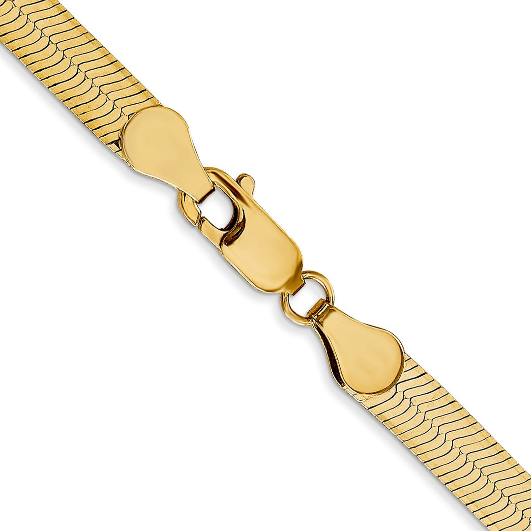 Gold 5mm Herringbone Chain, 18