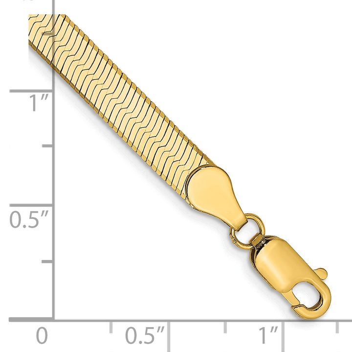 Gold 5mm Herringbone Chain, 7"