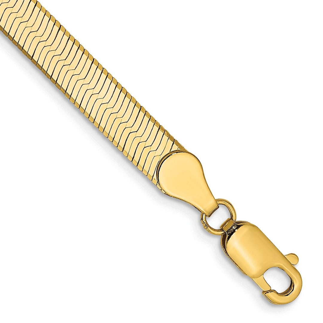Gold 5mm Herringbone Chain, 8"