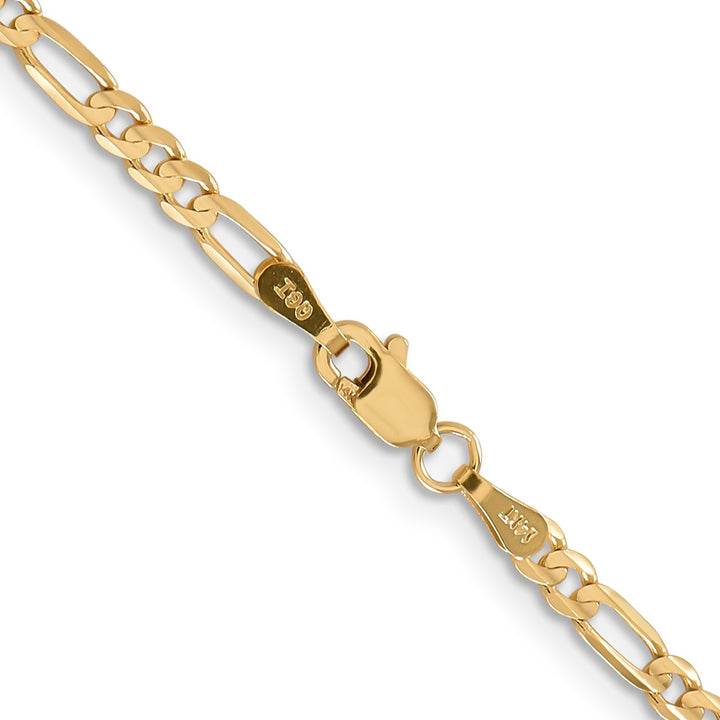 Gold 3mm Figaro Chain, 24"