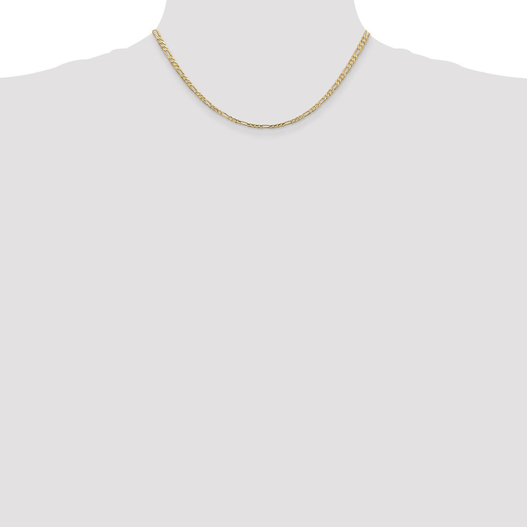 Gold 3mm Figaro Chain, 16
