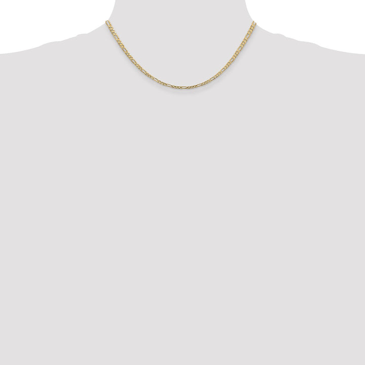 Gold 3mm Figaro Chain, 16"