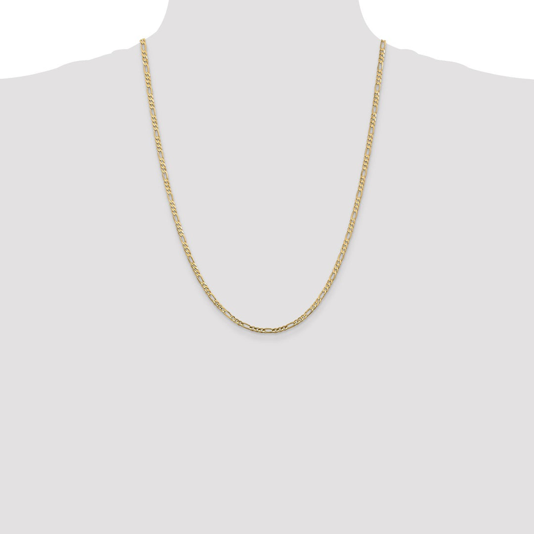 Gold 3mm Figaro Chain, 24