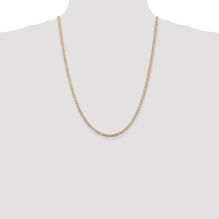 Gold 3mm Figaro Chain, 24"