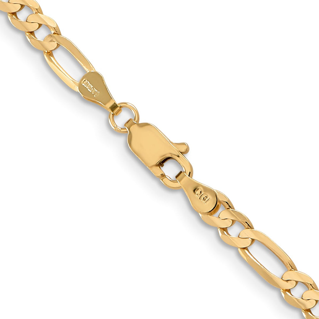 Gold 4mm Figaro Chain, 24