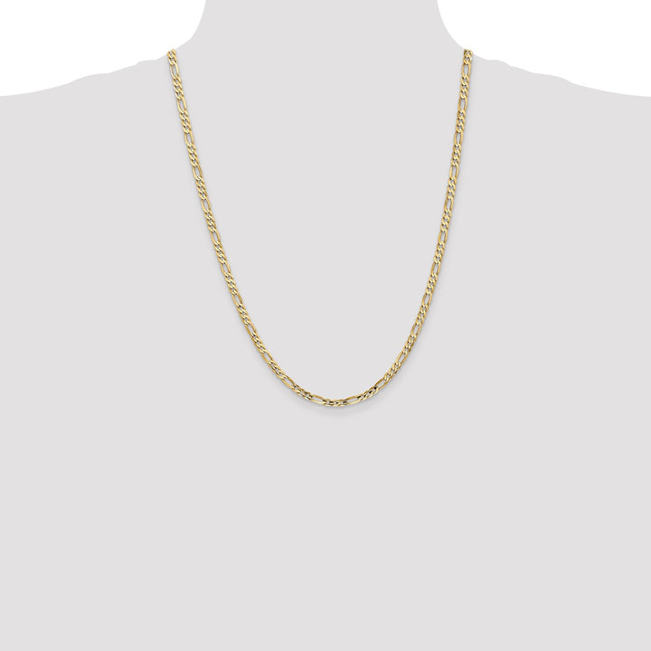 Gold 4mm Figaro Chain, 24"