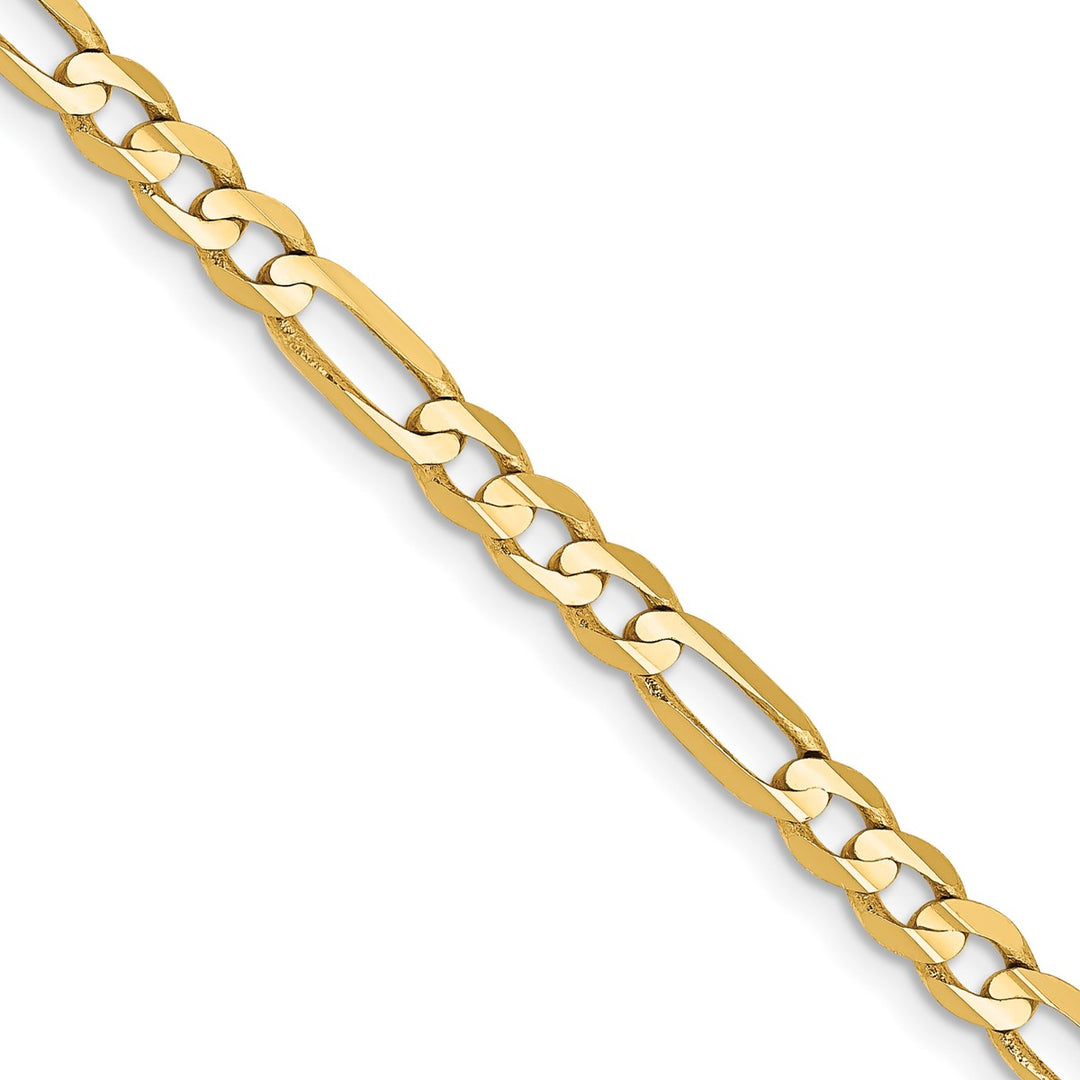 Gold 4mm Figaro Chain, 24